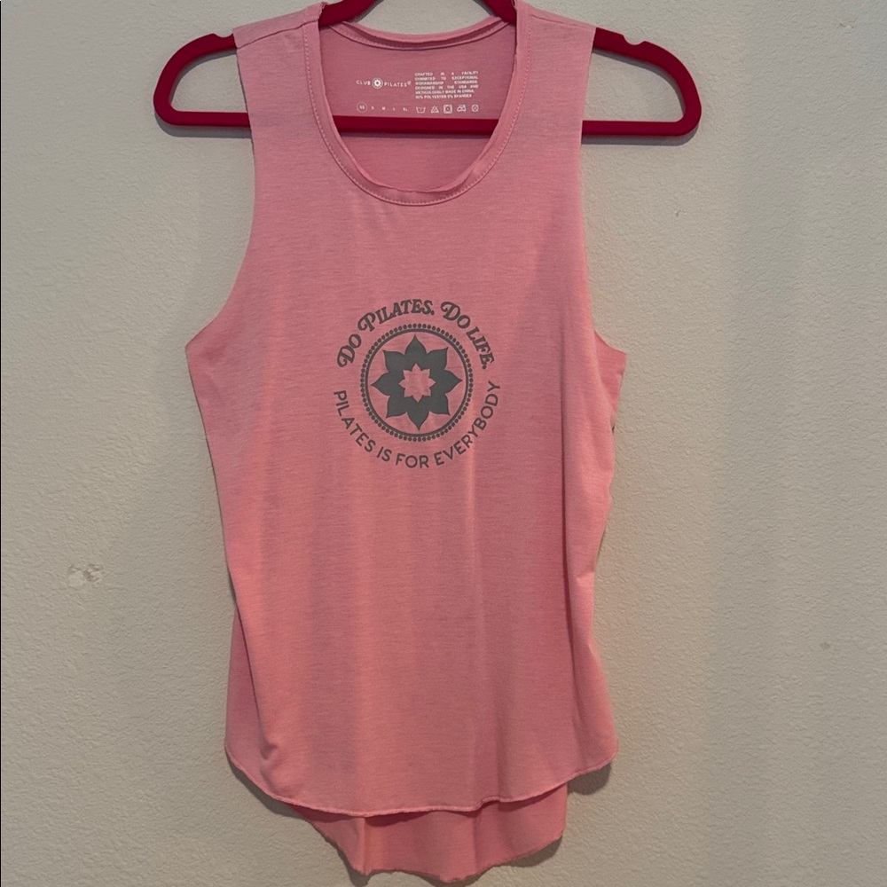 Club Pilates Pink Muscle Tee